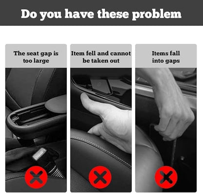 Universal Car Seat Gap Filler | Storage & Anti-Drop Design